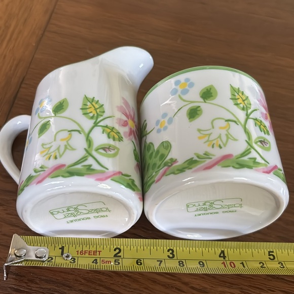 Sigma Frog Bouquet sugar and mini creamer set - Picture 5 of 9